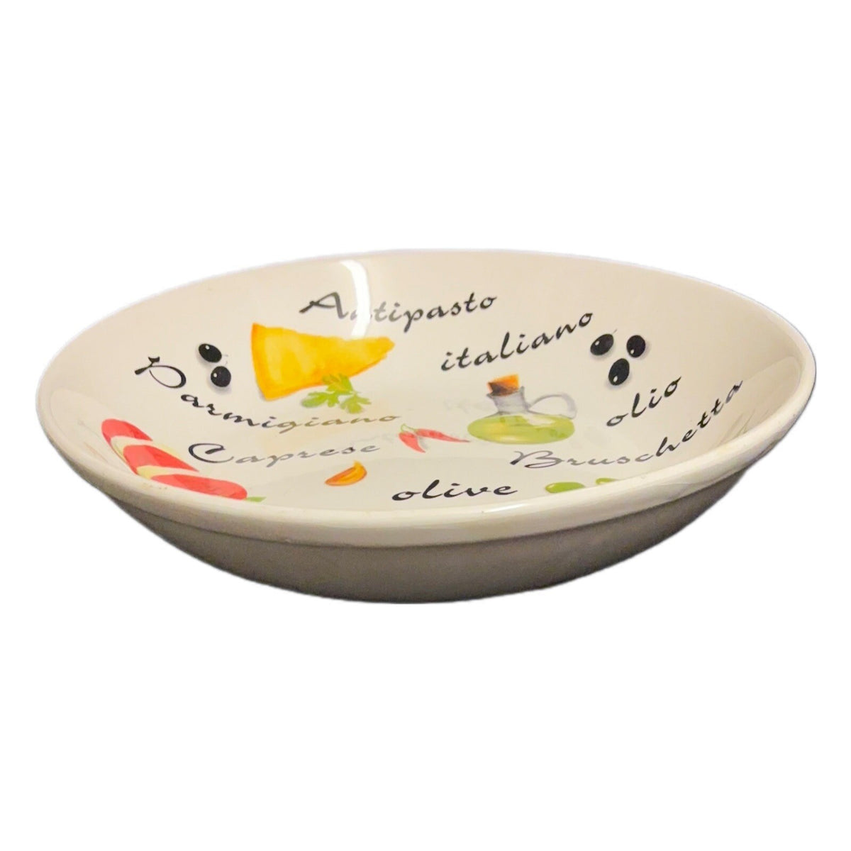 QUADRIFOGLIO Ceramica Pasta Serving Bowl Italian Antipasto Appetizer Pasta Dish