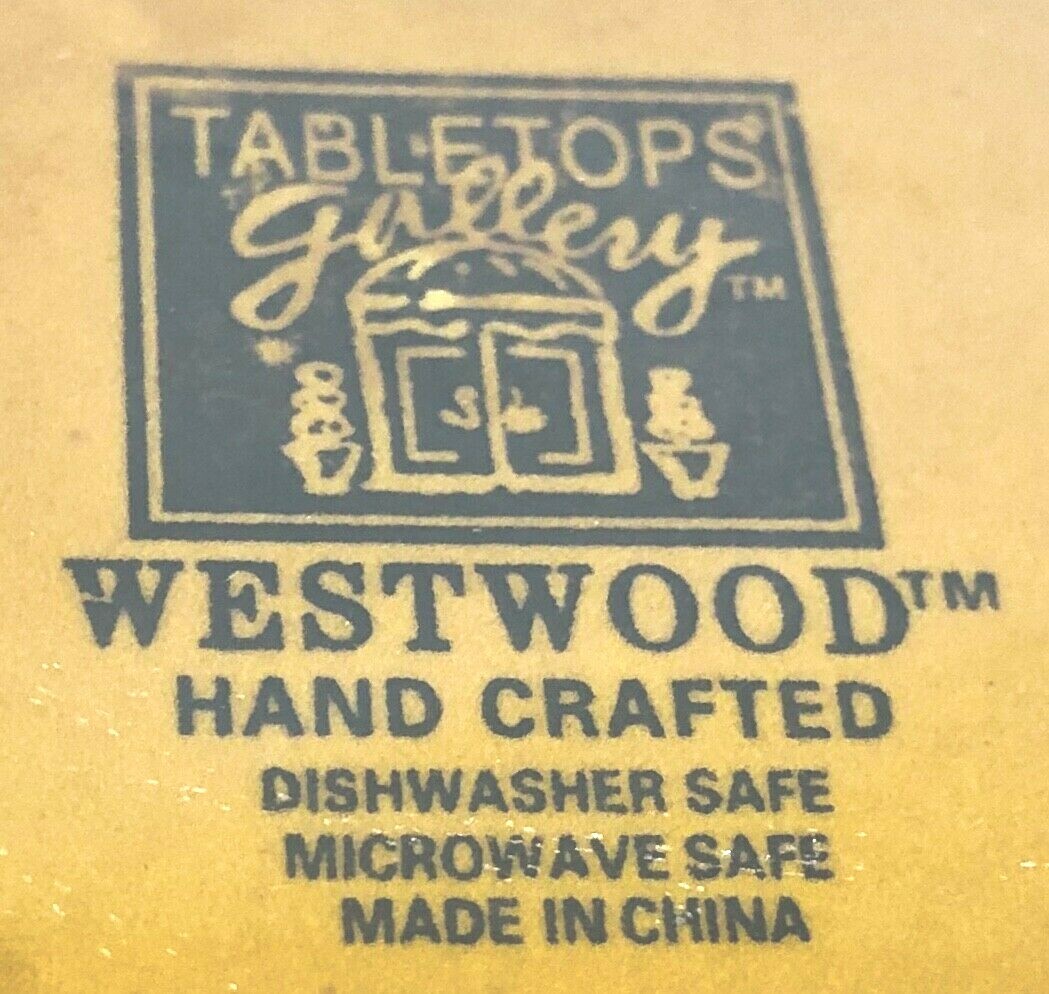 Tabletops Gallery Westwood Set of 3 Dinner Plates Handcrafted Brown Textured