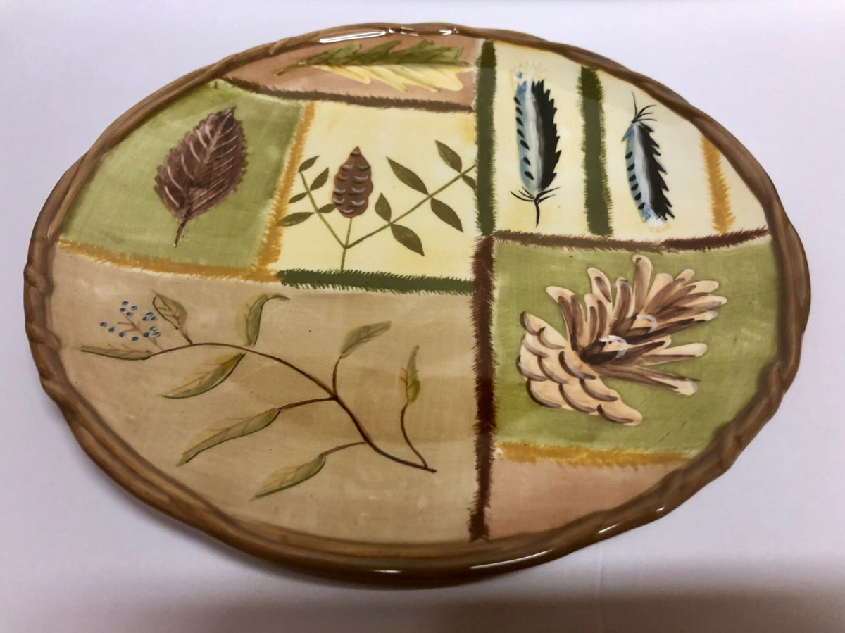 Rare Zrike NATUREWALK Hand-Painted Dinnerware Collection By Susan Riggsbee White