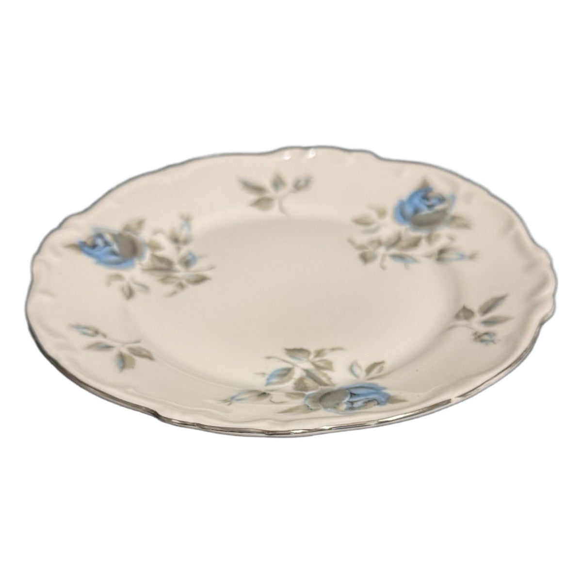 Set of 3 Hertel Jacob Bavaria Germany Louise Dinner Plates Blue Rose 10”D