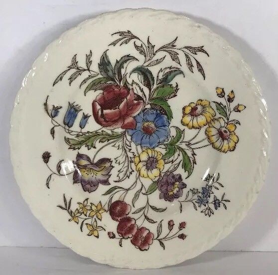 Vintage Vernon Kilns MAY FLOWER Hand Painted Dinnerware Collection USA