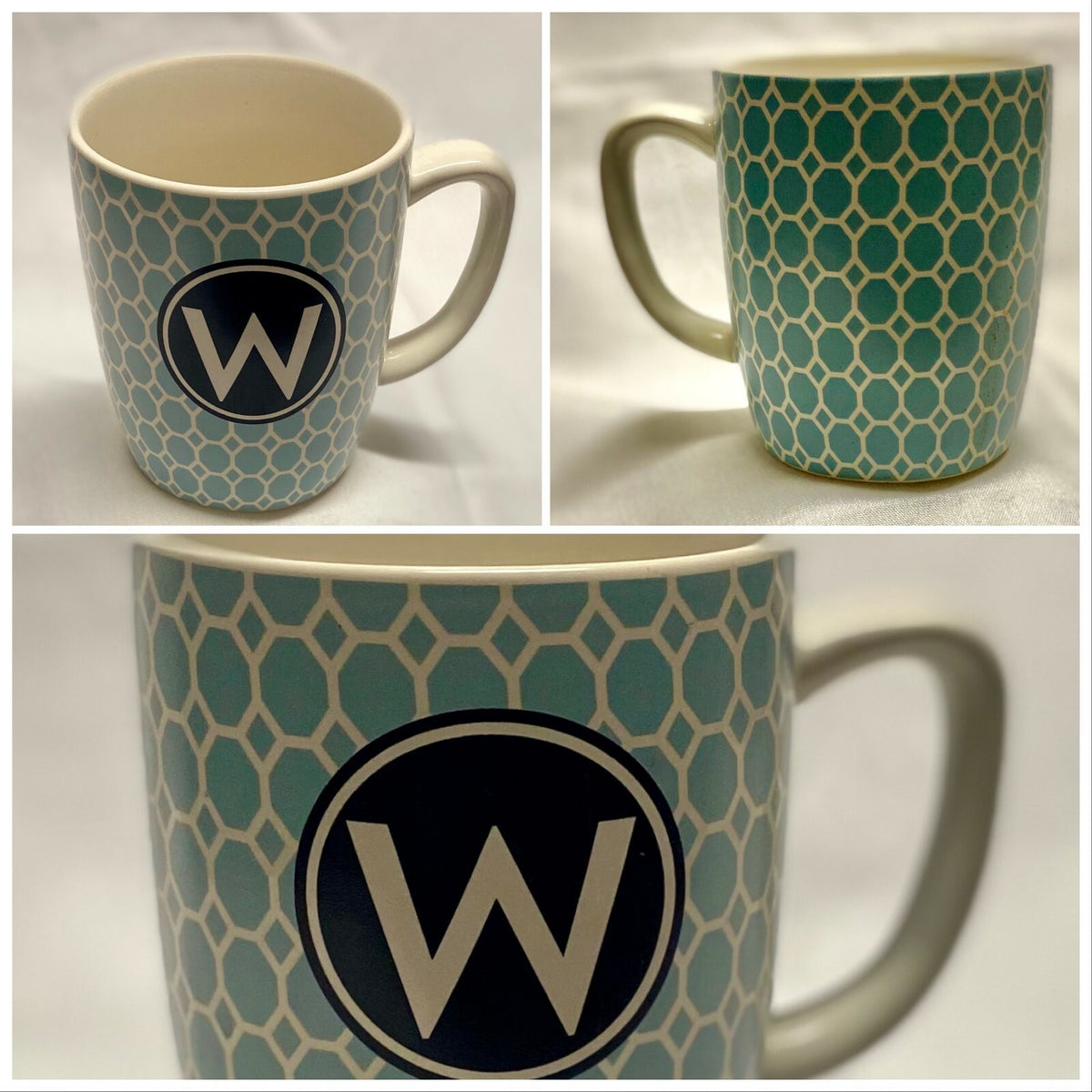 Target Stoneware Monogram Ceramic Coffee Cup Mug Personalized Letter Initial
