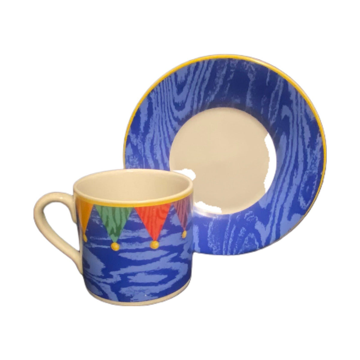 Riviera Van Beers Kiva 4-Cups & Saucers Signature Housewares Espresso Demitasse