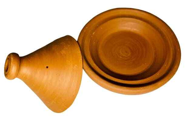Handmade Moroccan Tagine Pot 8.5/8” – Unglazed Red Clay Terracotta Cookware