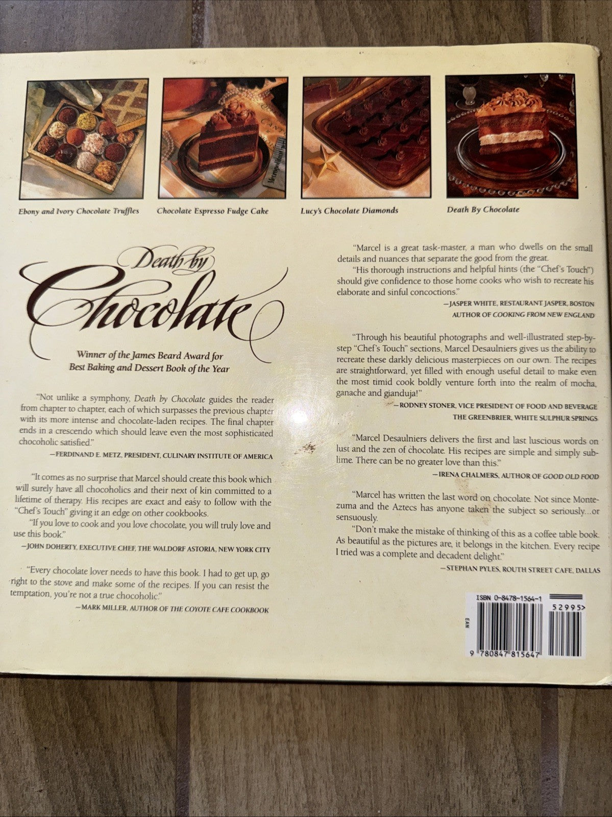 Death by Chocolate: The Last Word on a Consuming Passion Marcel Desaulniers, Mic