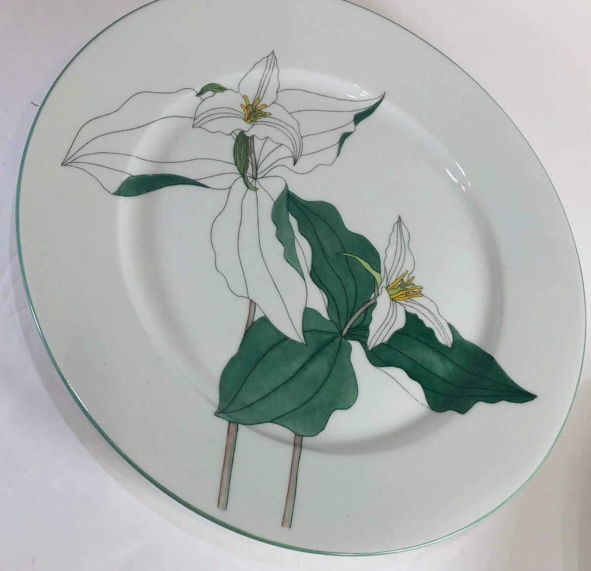 Block Spal "TRILLIUM" Watercolors, Goertzen, Flowers Dinnerware Collection 