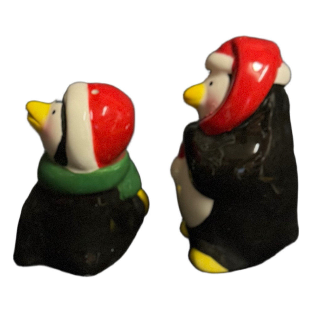 Pfaltzgraff Penguin Pals Christmas Salt & Pepper Shakers Set Boxed