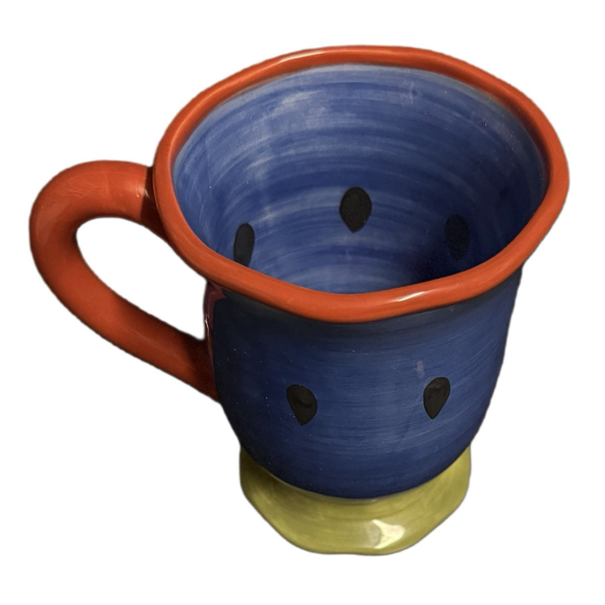 Certified Intl Susan Winget Watermelon Mug Hand Painted Ceramic Summer Cup