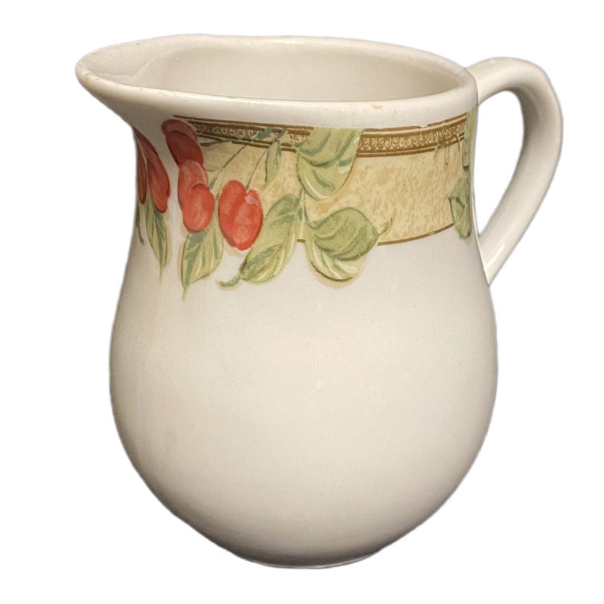 Gibson Designs FRUIT GROVE Creamer Cherries Grapes White & Fruits