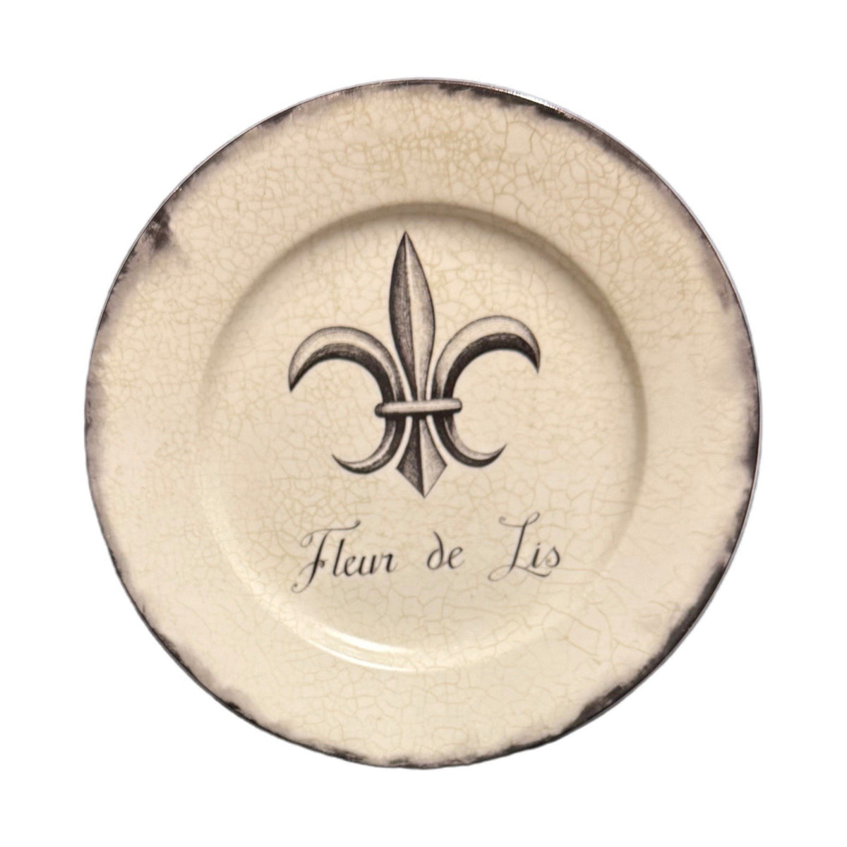 Santa Barbara Marco Fabiano Paris Plates Set of 4 Eiffel Arc Fleur 8.25” Decor