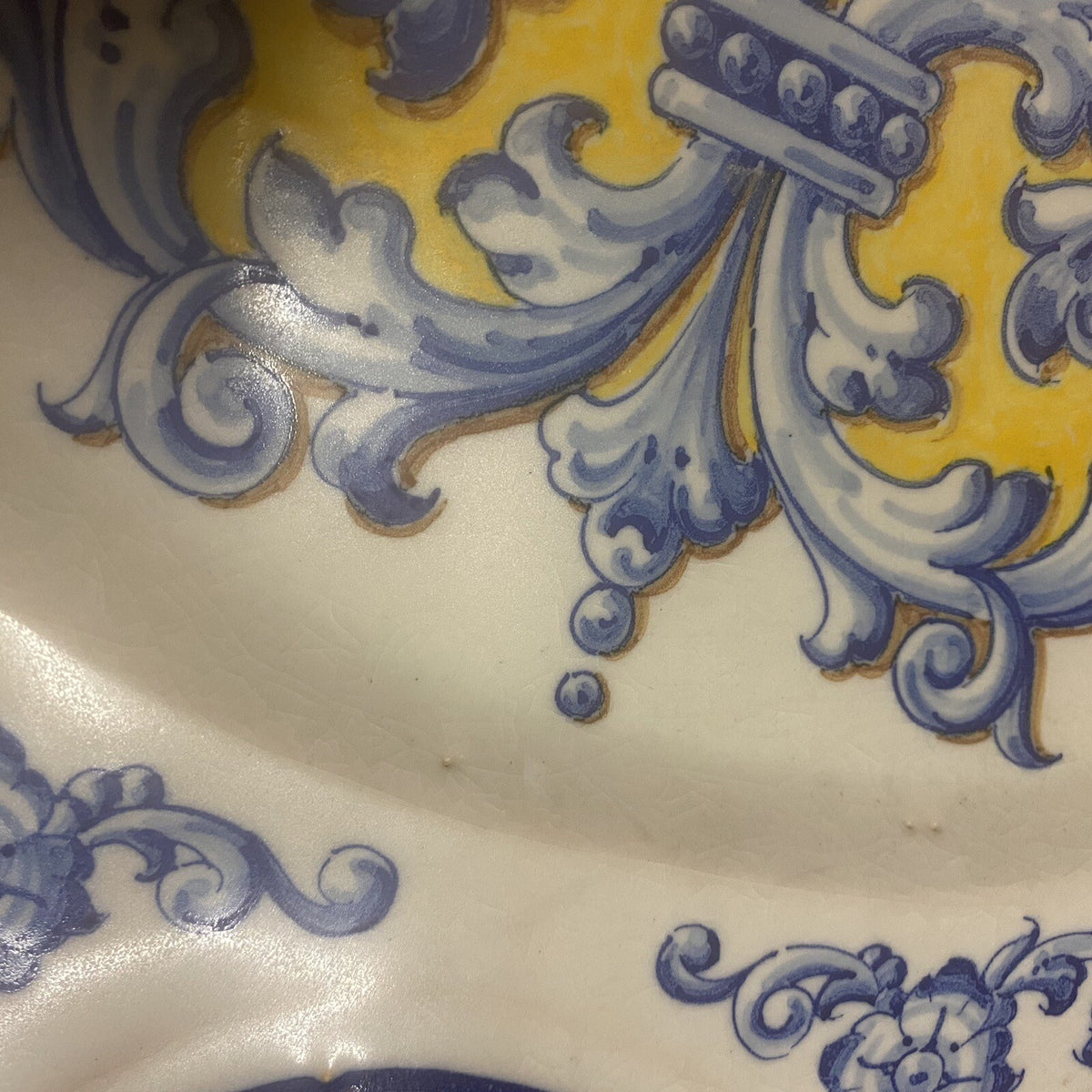Vintage Mexican TALAVERA San Andrés Hand Painted Platter Serving Wall Hanging