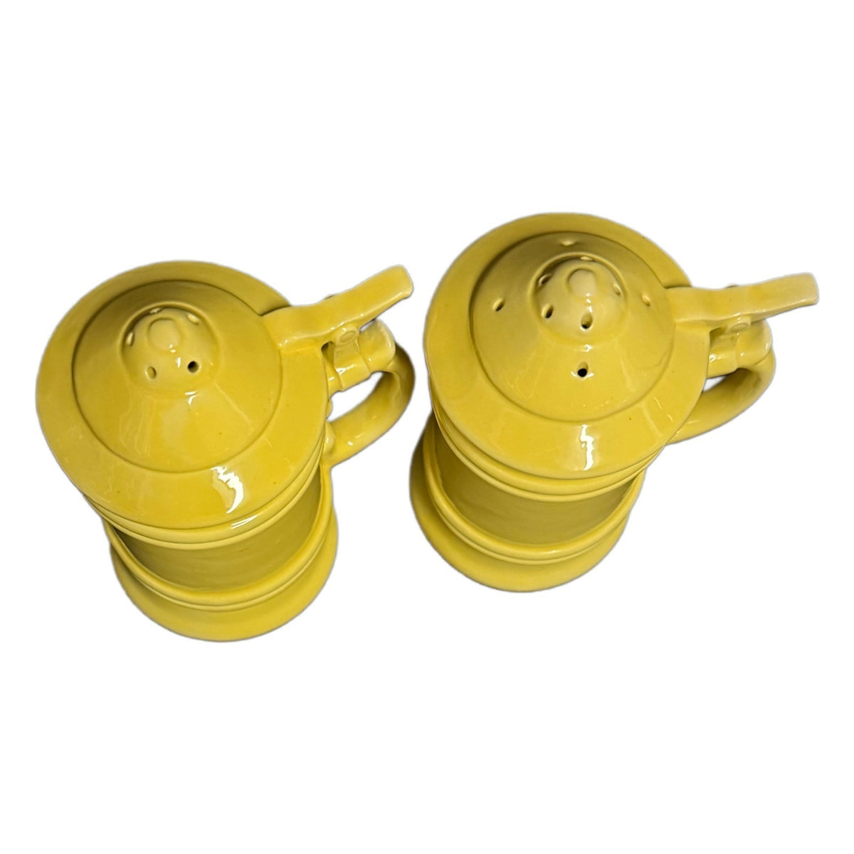 Vintage Butternut Salt & Pepper Shakers Yellow Ceramic No Stoppers Set 2