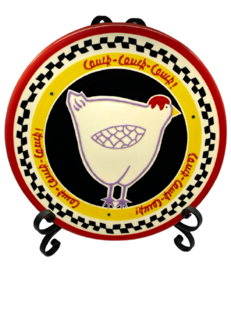 BECKY DENNY Rooster Dinner Plate/Platter Dinnerware Collection
