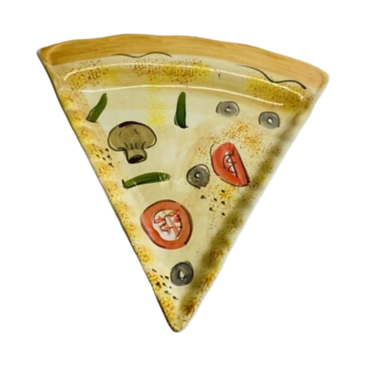Tabletops Unlimited Pizza Slice Plates Set of 2 Kitchen Prep 201 Ceramic 9” L