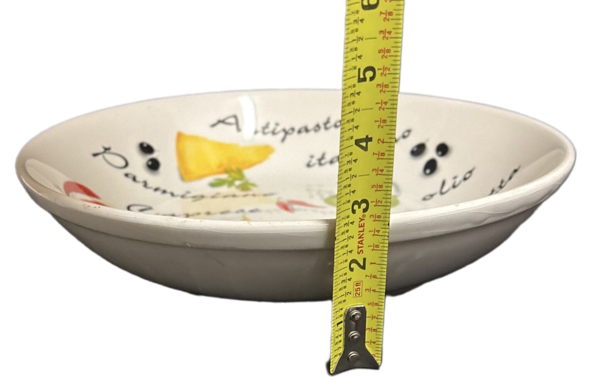 QUADRIFOGLIO Ceramica Pasta Serving Bowl Italian Antipasto Appetizer Pasta Dish