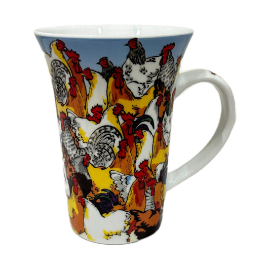 Paul Cardew ROOSTERS Mug Coffee Cup Mug Designed in England 2008