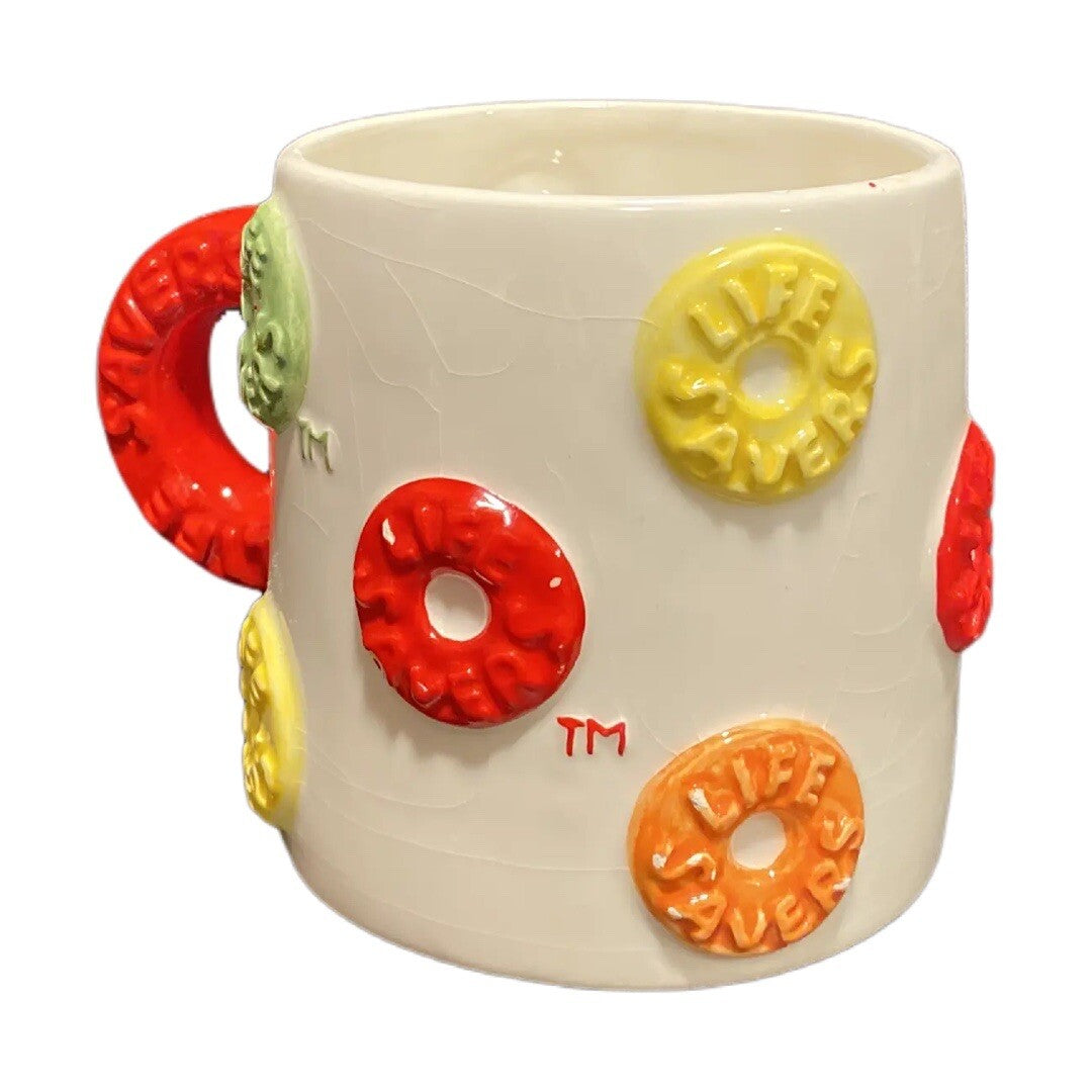 Lifesavers 3D Ceramic Mug Candy Red Yellow Green Orange LifeSavers Tea Coffe Cup
