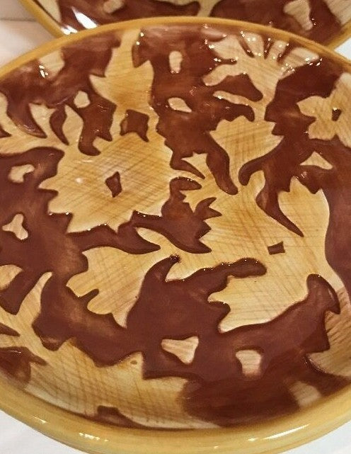 Fitz And Floyd DEL VINO FLOWERS 4-Dessert Plates 6 1/4”D Bread Appetizer Dishes