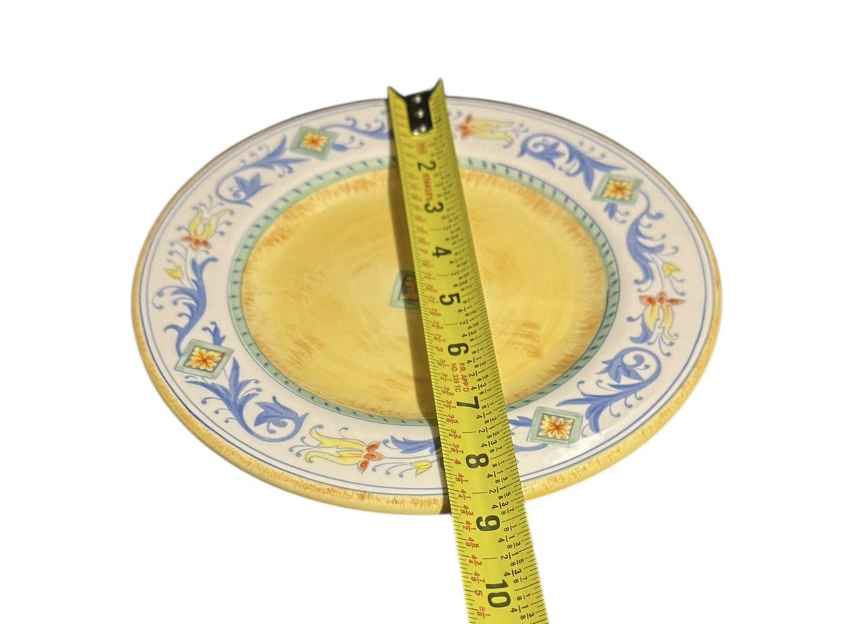 Keridesign Desert Ridge Imports 7 Salad Dessert Plates 8 3/8” Yellow Floral