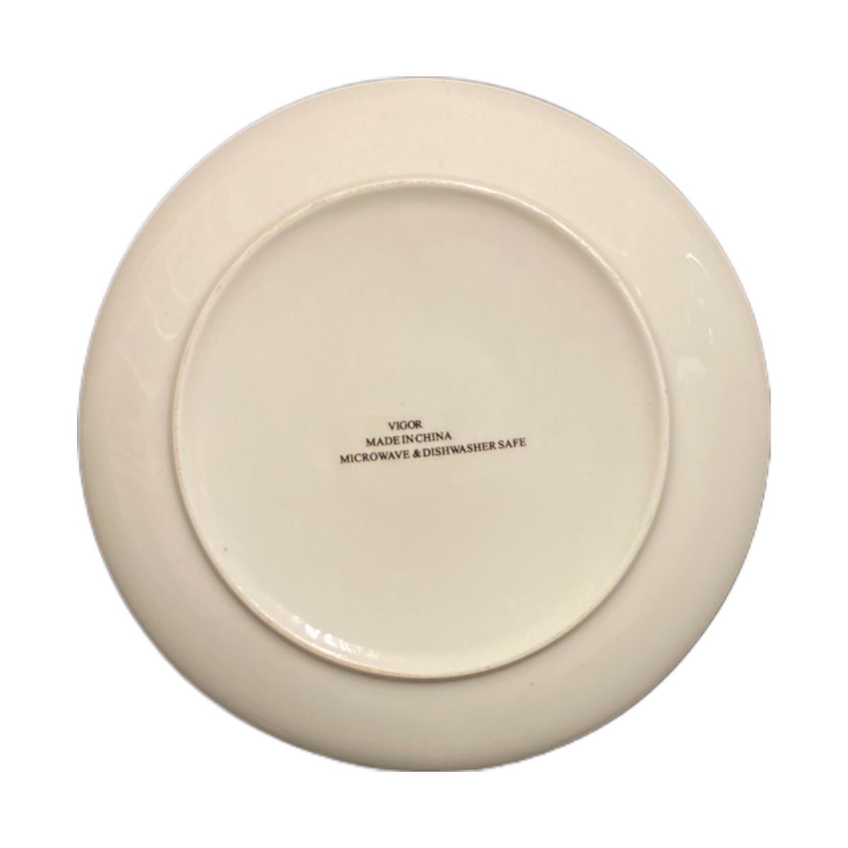 ViGOR 4- Salad Plates Snowman Christmas Holiday Dessert Ceramic Assorted Dishes