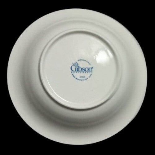 Gibson IMPERIAL BRAID 5 Soup Cereal Bowl 8 1/8"D Ceramic White Embossed Rope Dot