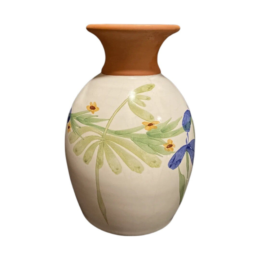 HandPainted Art EMERSON CREEK Floral Pottery Wildflower Tabletop Vase Bedford VA