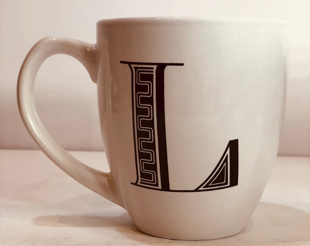 Zrike Brands R2 Monogram Mug/Cup Personalized Name Letter Initial Collection