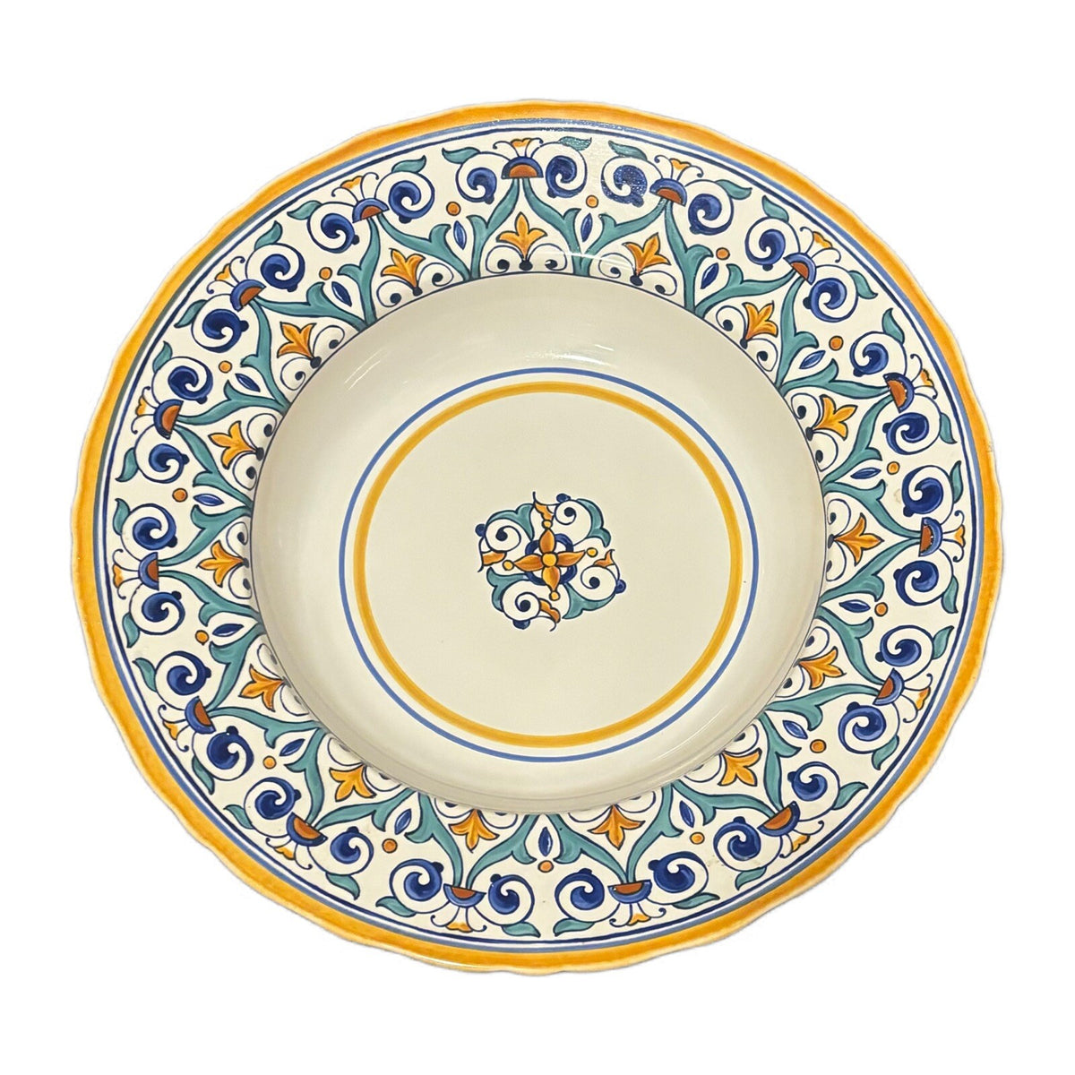 Williams Sonoma SAVONA Serving Bowl Large 14.5" D Pasta Salad Dishware Portugal