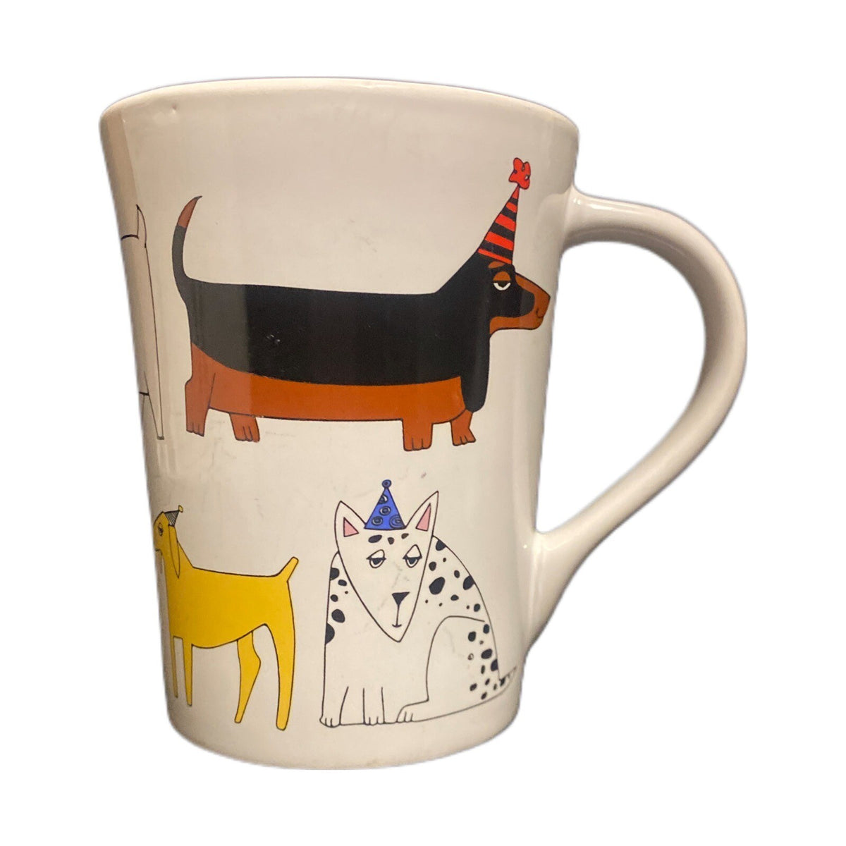 Ursula Dodge PARTY DOG Mug Signature Housewares Stoneware Coffee Tea Cup