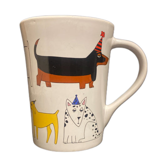 Ursula Dodge PARTY DOG Mug Signature Housewares Stoneware Coffee Tea Cup