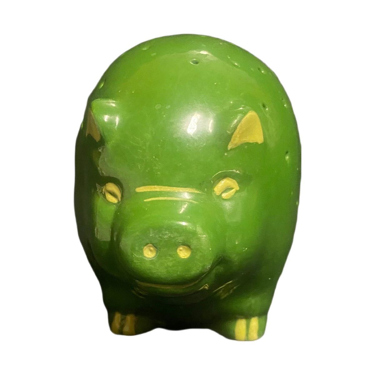 Vintage Green Pig Appetizer TOOTHPICK HOLDER Charcuterie Hors d'oeuvre Server