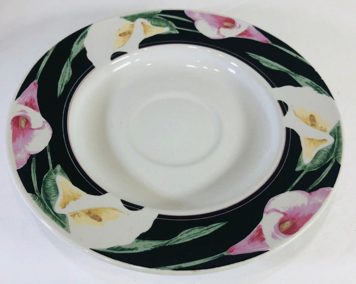 Tienshan Stoneware "CALLA LILIES" Oven to Table Dinnerware Collection # 2232