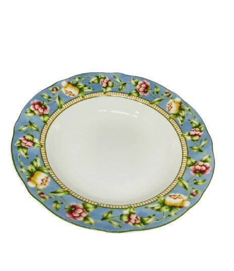 JESSICA McClintock 6-Rim Soup Bowls Westbury Court PTS Int’l Fine China 9 3/8" D