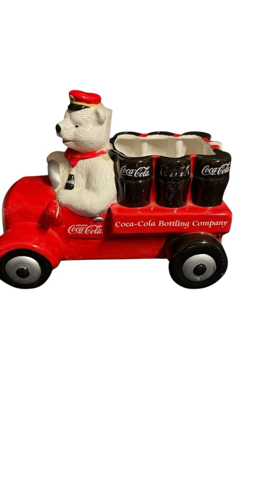 Coca-Cola 1999 Limited Edition Polar Bear Delivery Truck Cookie Jar