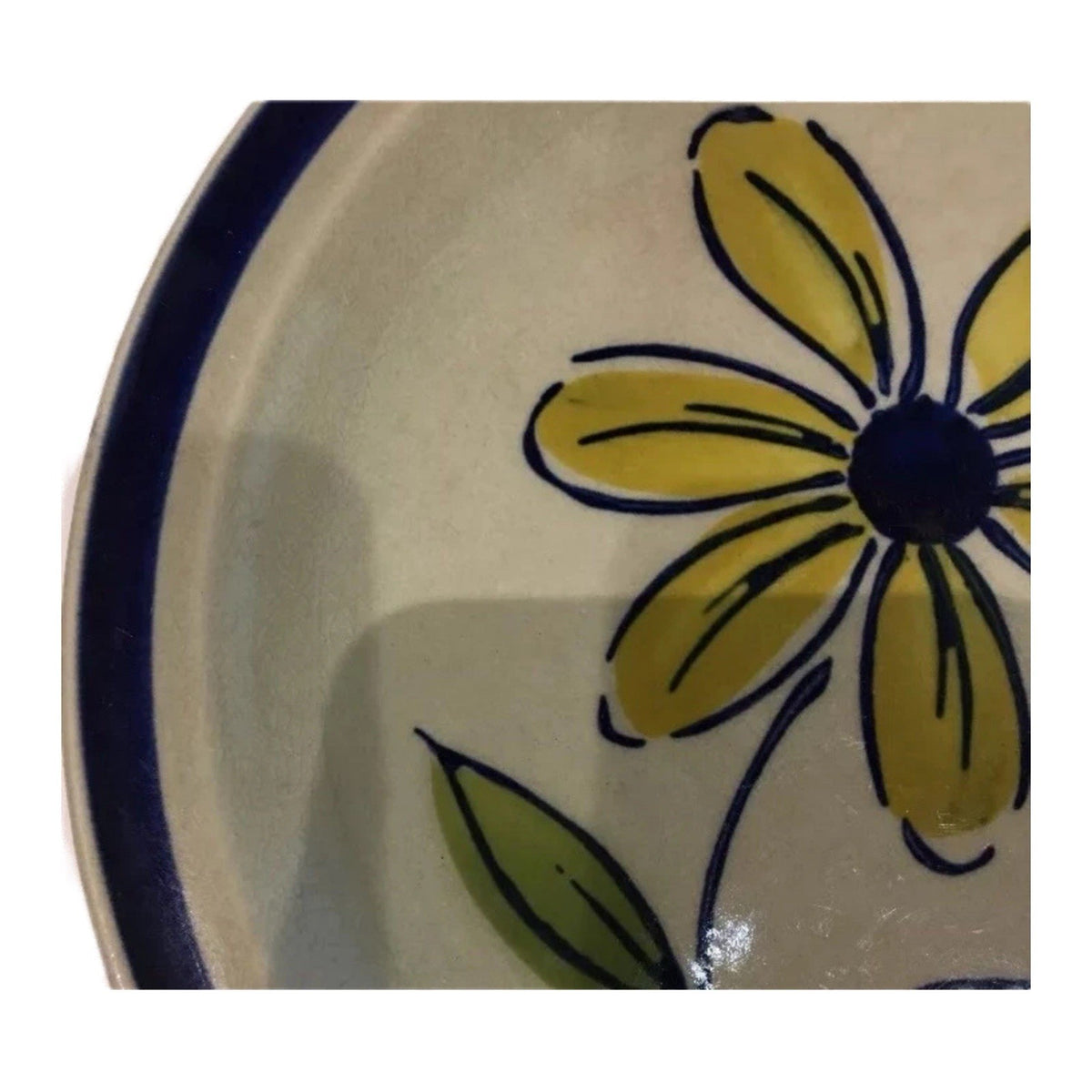 HARA DESIREE Japan Stoneware Salad Plates Set of 4 Yellow Floral 7.75” #22511