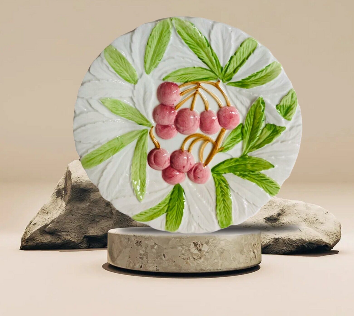 Stafford FRUIT DU JOUR Salad Plate Hand-Painted 1987 Dessert Collection 8 1/8"D