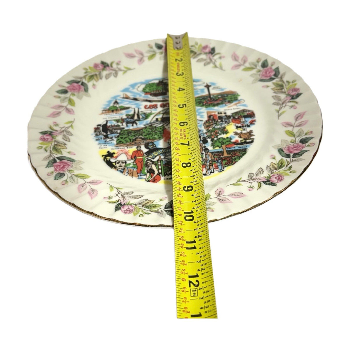 Vintage Los Angeles Plate California Souvenir  CREATIVE Fine China  2345 Japan