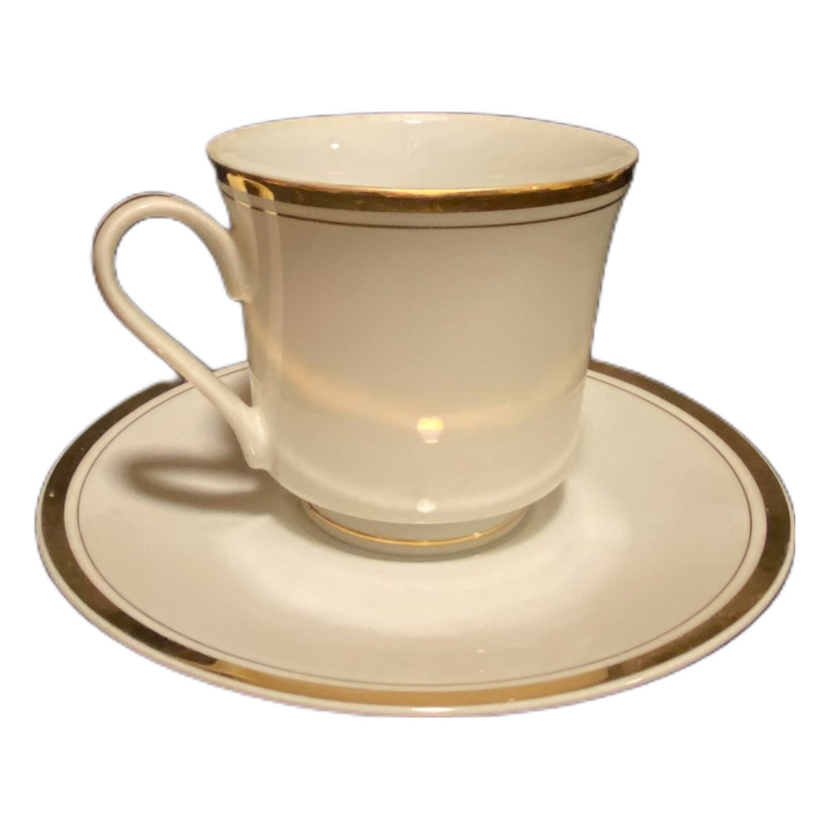 Vintage Sheffield REGENCY GOLD 7-Cups & 7 Saucers Fine Porcelain Japan 1985