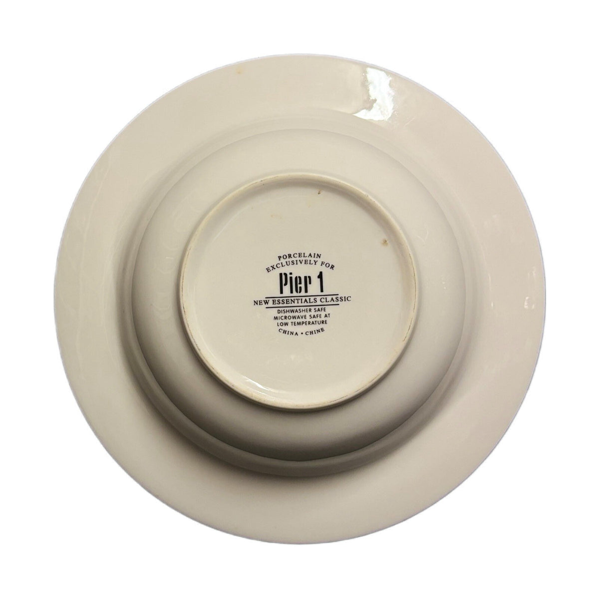 Pier 1 Imports 6-Rim Soup Bowls NEW ESSENTIALS CLASSIC White Ceramic Pasta Salad