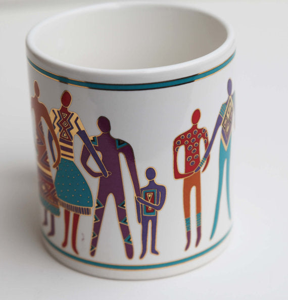 Laurel Burch Collectible Ceramic Mug Cup 14oz. (Vintage)