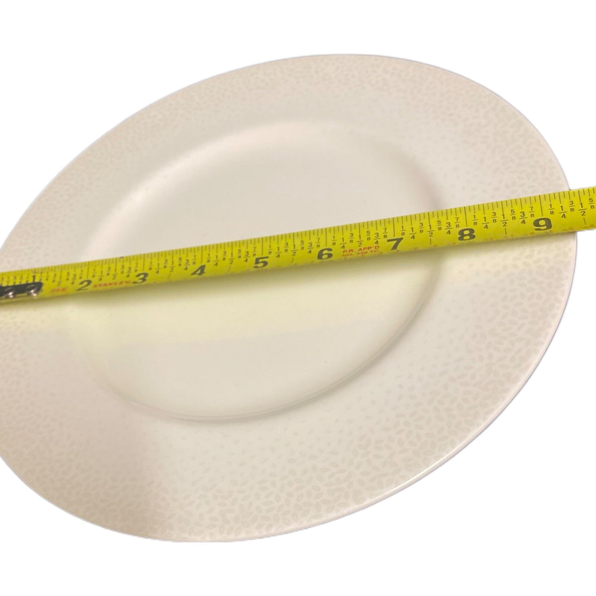 LENOX EFFERVESCENT 2-Salad Plates Simply Fine Bone China White Chip Resistant