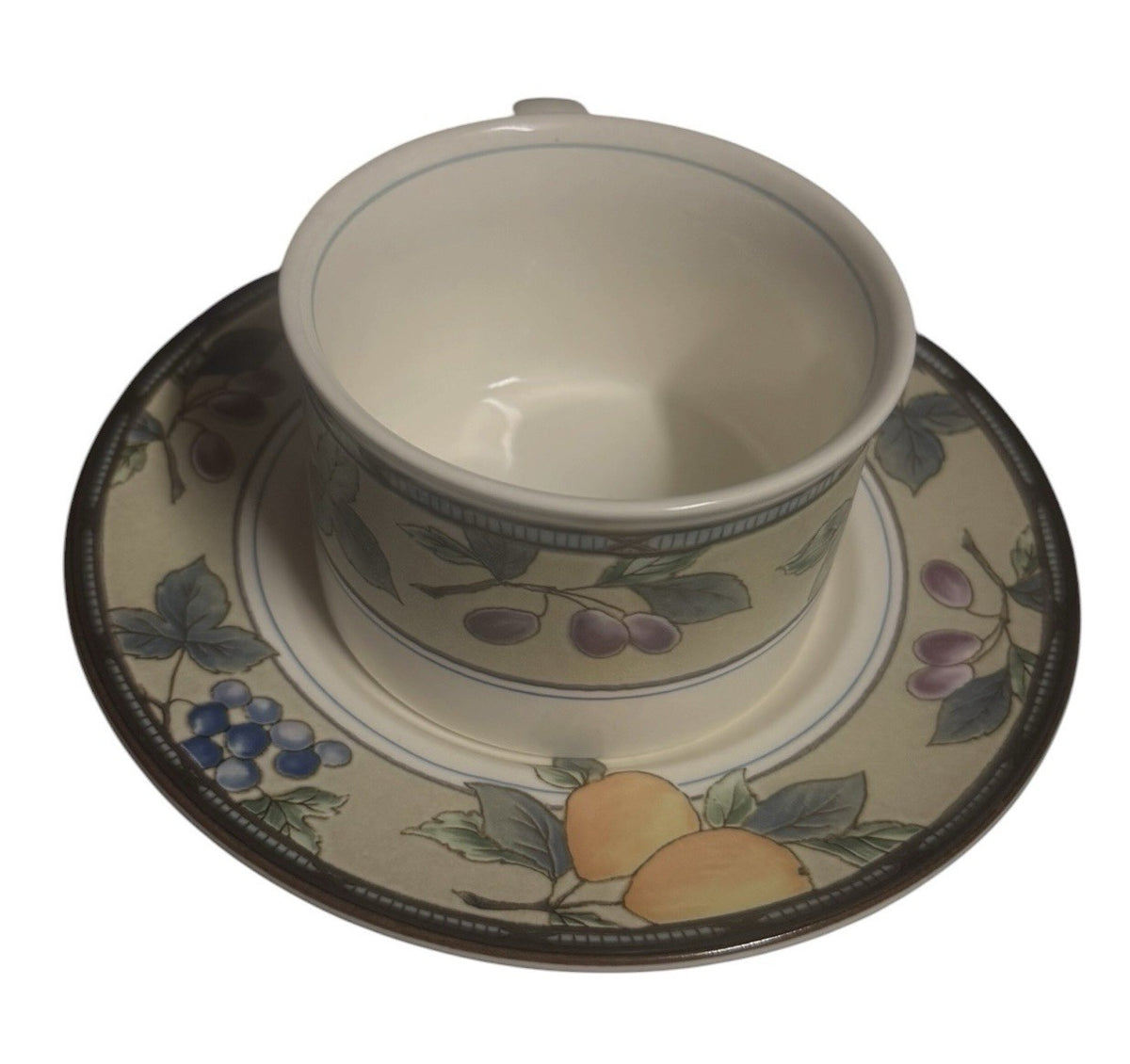Mikasa Intaglio Garden Harvest 8 Pc Coffee Mug & Saucer Set 4 Cups Malaysia