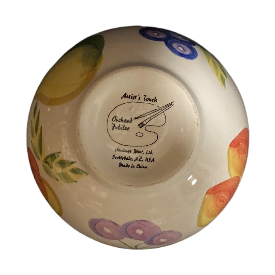 Vintage Orchard Jubilee 3-Soup/Cereal Bowls Heritage Mint Artist's Touch