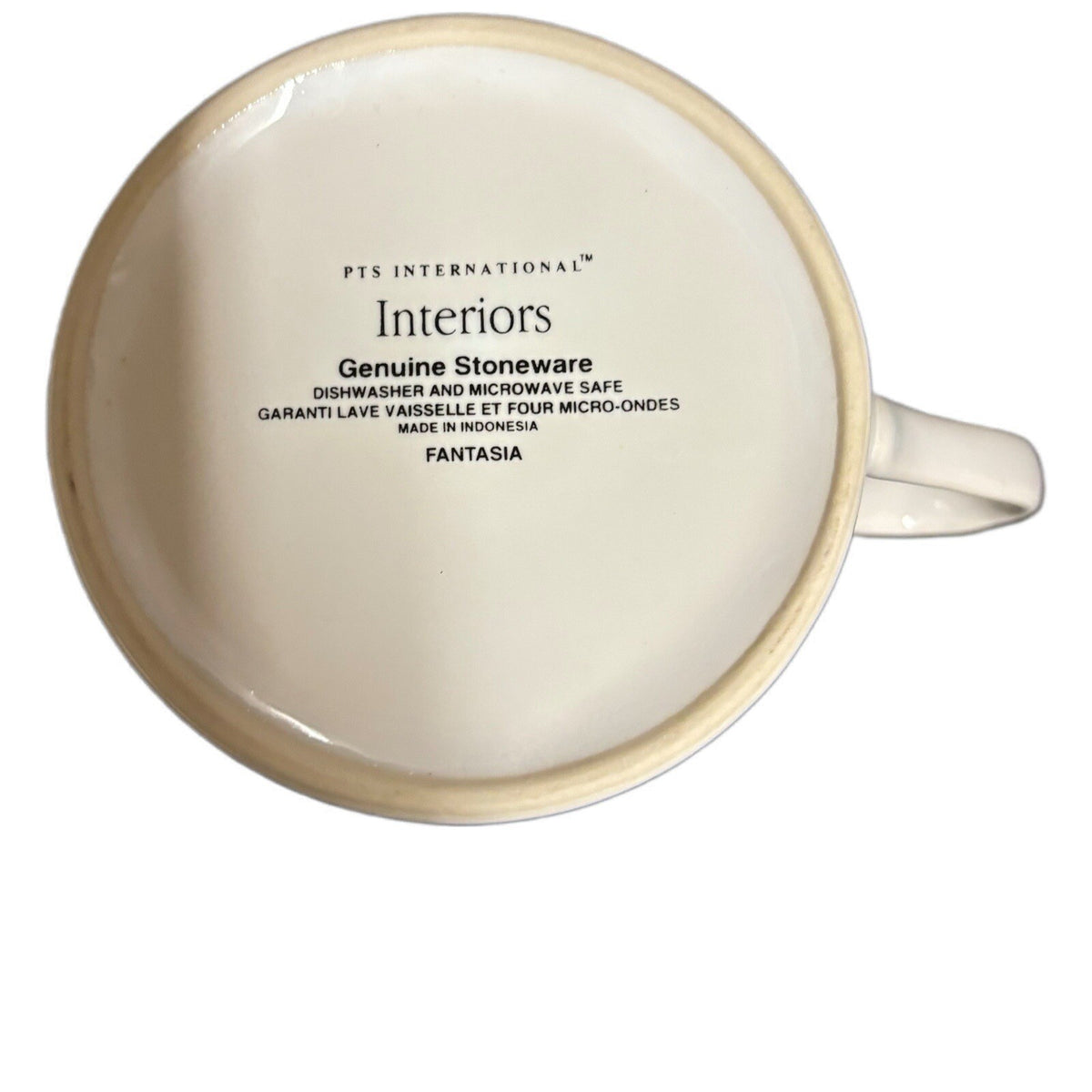 PTS International FANTASIA 2 Cups 2 Saucers Stoneware Coffee Tea