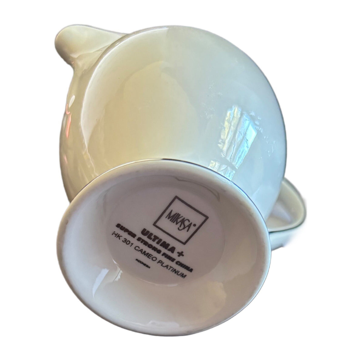 Mikasa CAMEO PLATINUM Creamer Ultima Plus HK 301 Fine China Milk Cream