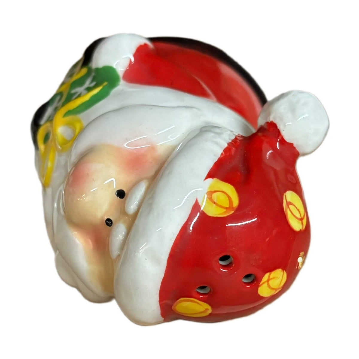 Santa Claus And Snowman Ceramic Salt & Pepper Shakers