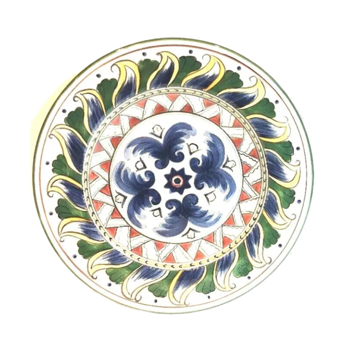 Tabletops Unlimited DERUTA 4-Salad plates Hand-Painted Ceramic Dessert Dish