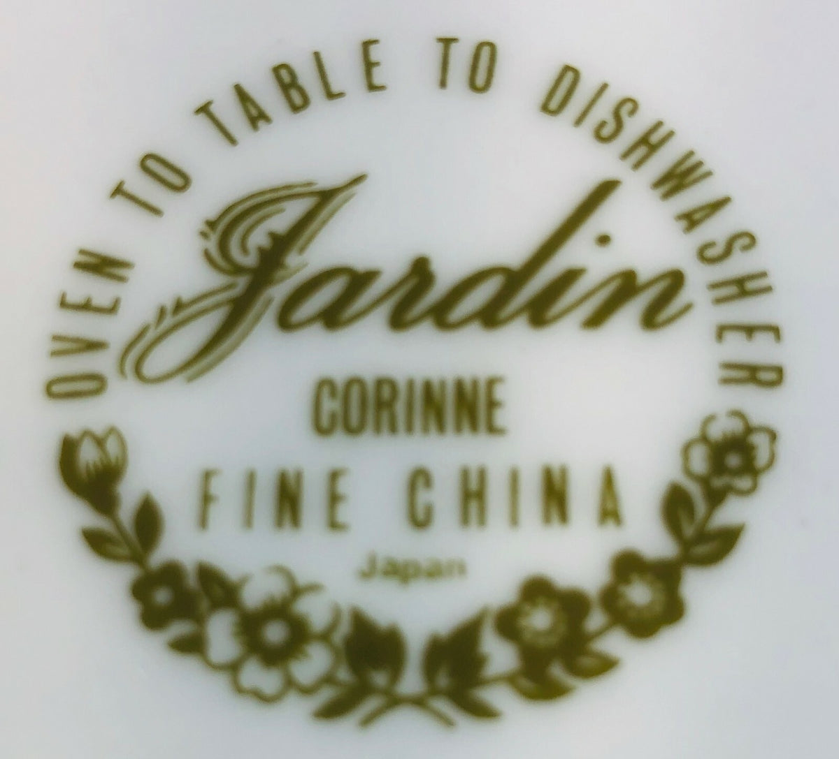 Jardin CORINNE Fine China Dinnerware Collection Japan Oven to Table