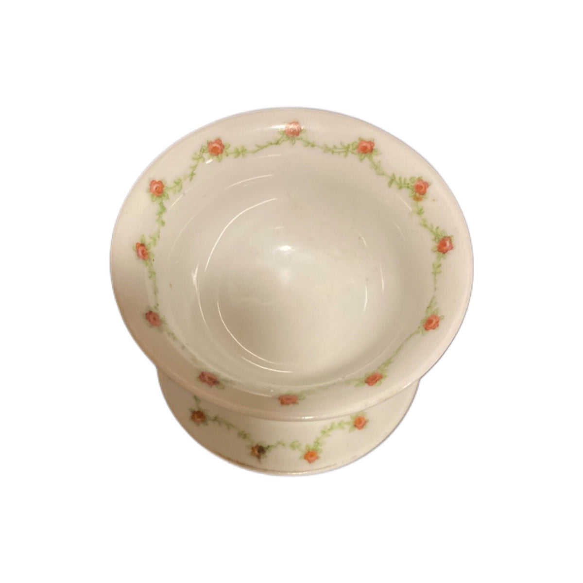 Vintage Victoria Austria 4-Pedestal Cups Dessert Berries Porcelain Rosebuds