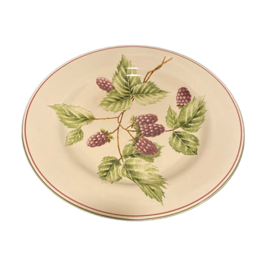 Oneida Sakura BERRY FIELDS Salad Dessert Plate Stoneware Purple Berries
